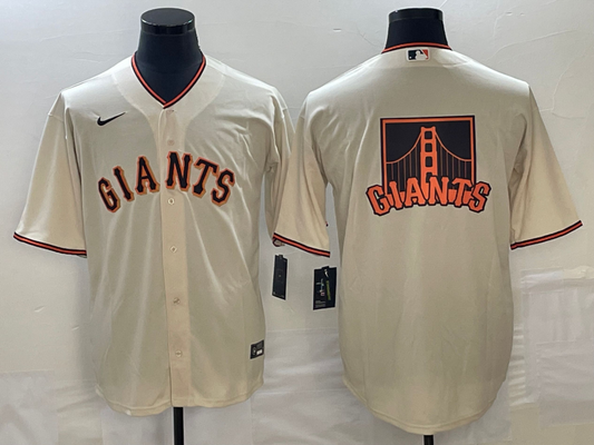 Men's San Francisco Giants Cream Home Replica Player Jerseys
