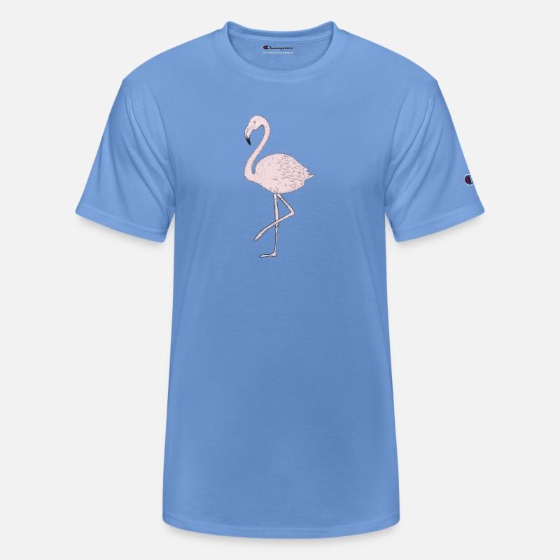 filigree flamingo drawing in delicate colors