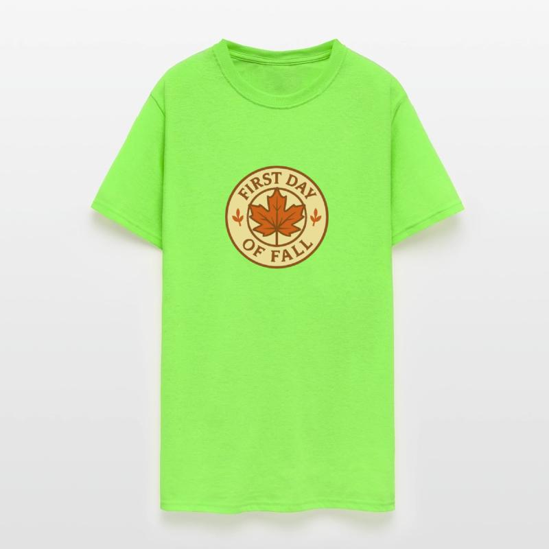 First Day of Fall Leaf Emblem
