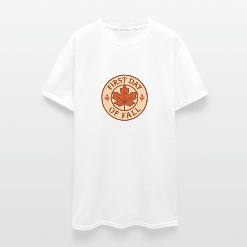 First Day of Fall Leaf Emblem