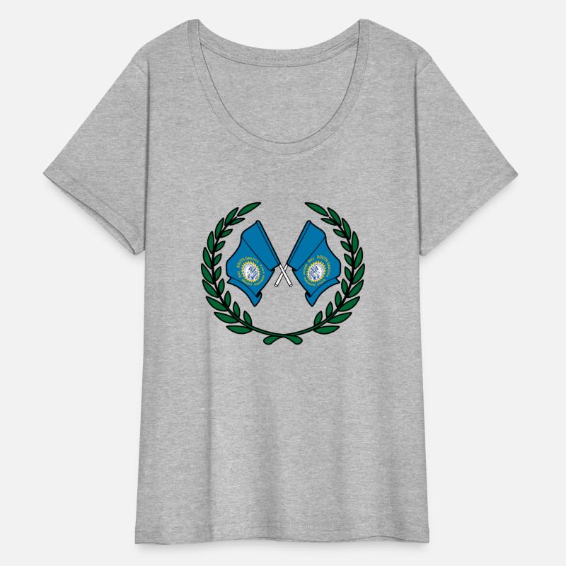 Flags USA South Dakota in laurel wreath