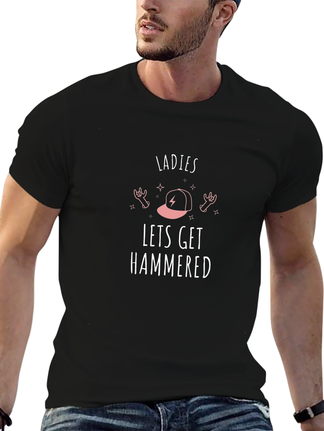 Ladies Lets Get Hammered Graphic Tee