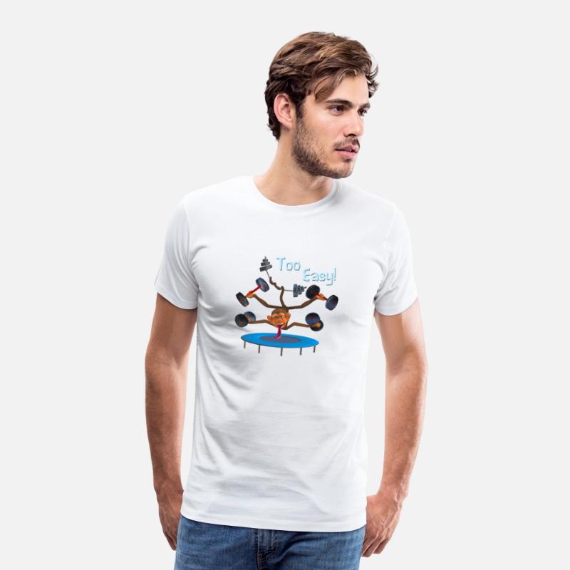 Funny Monkey Gym Wear Tshirt Motivational