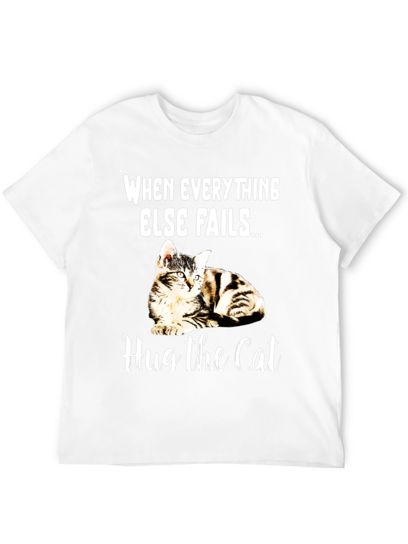 Hug the Cat T-Shirt - Novelty Graphic Tee