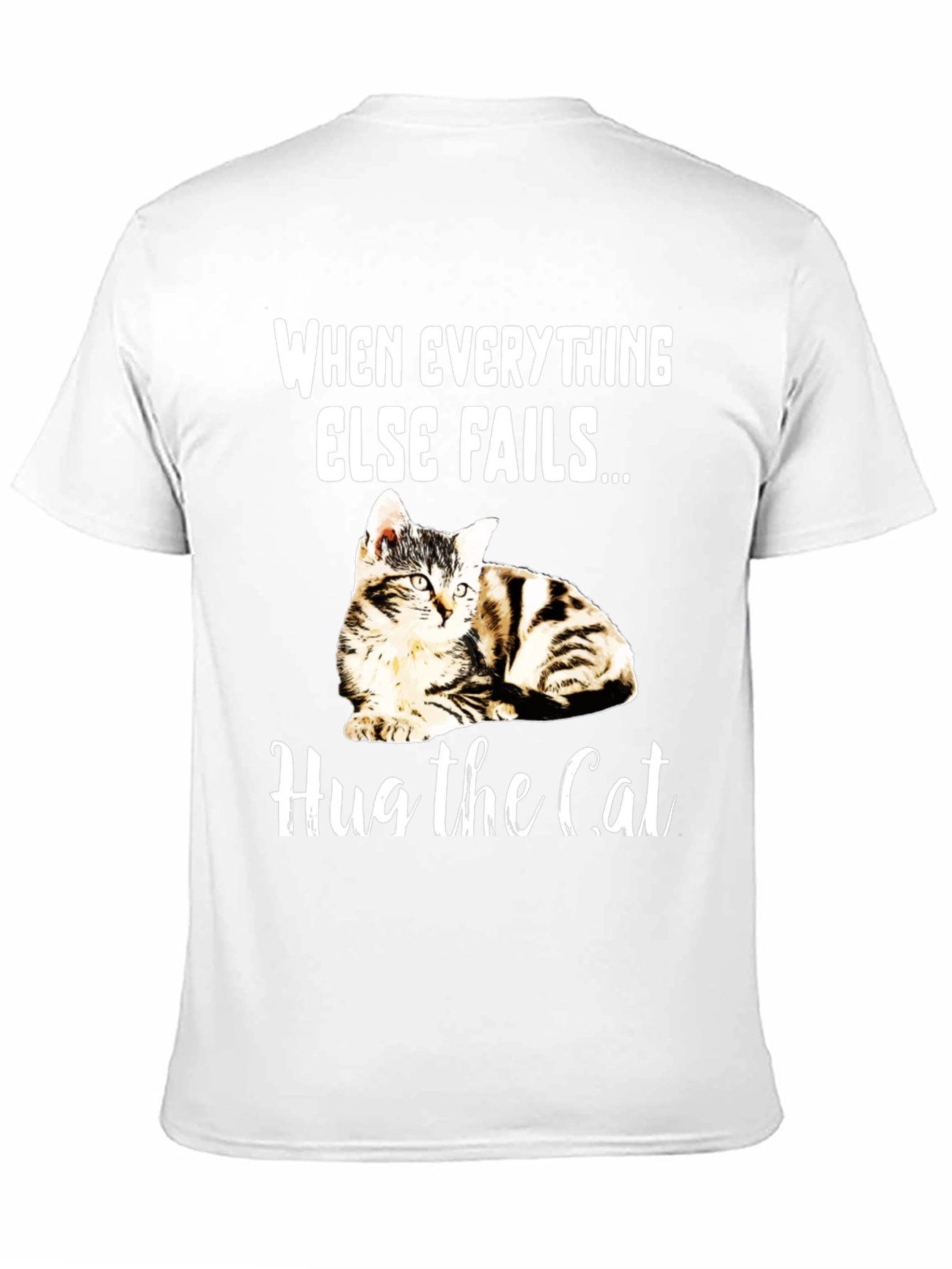Hug the Cat T-Shirt - Novelty Graphic Tee
