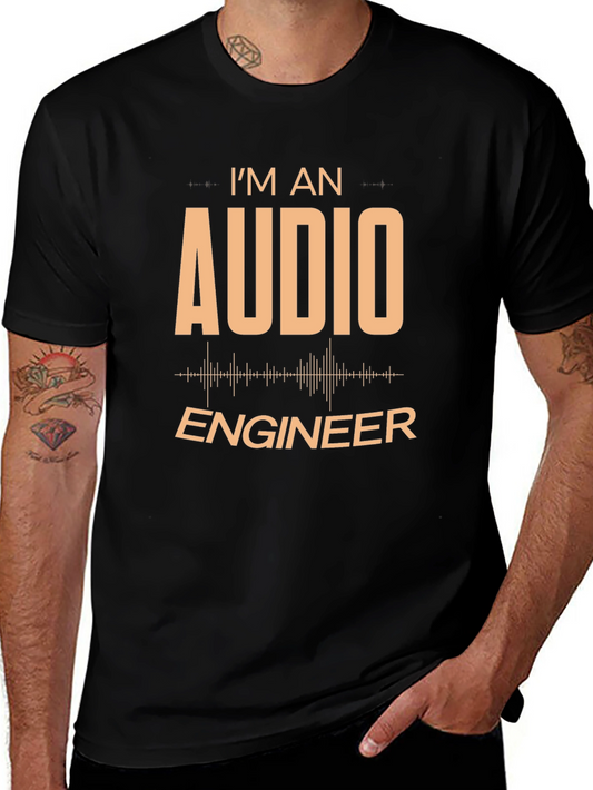 Audio Engineer T-Shirt - Black Graphic Tee