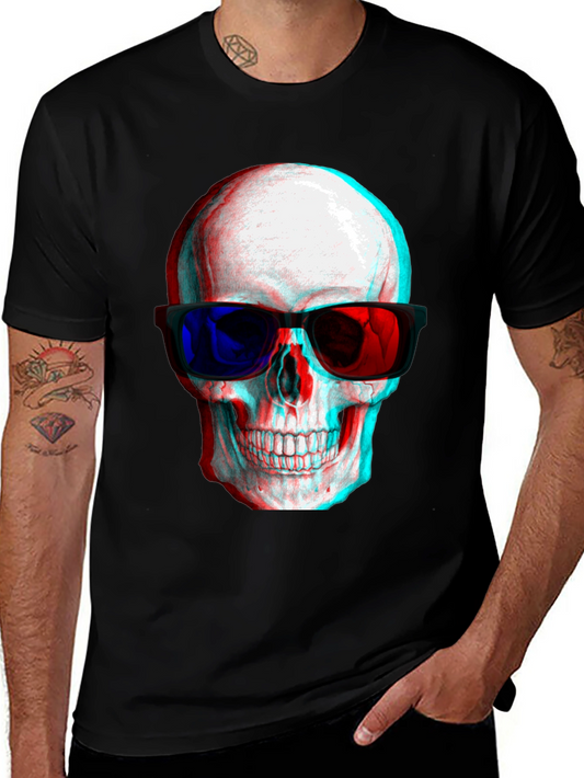 3D Skull Graphic Tee