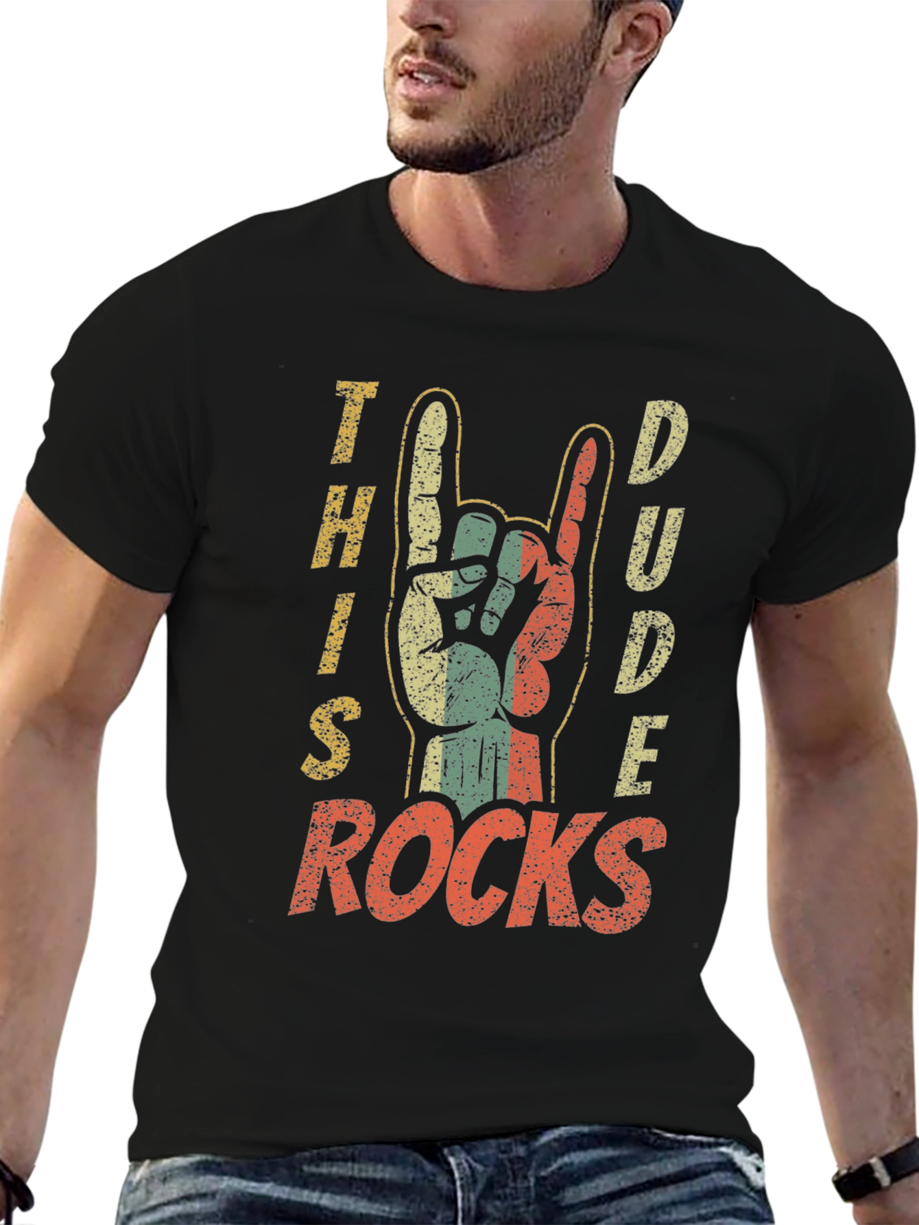 This Dude Rocks Graphic Tee