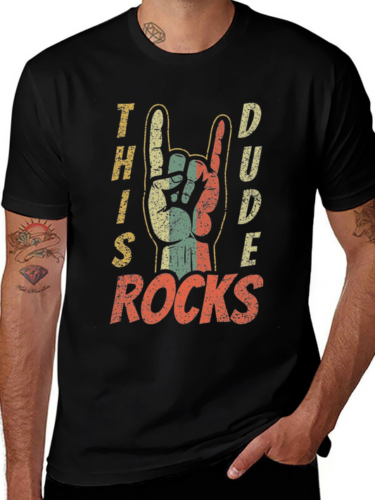 This Dude Rocks Graphic Tee