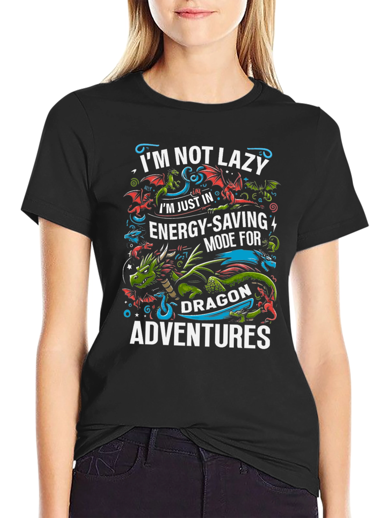 Dragon Adventure T-Shirt - Energy Saving Mode Tee