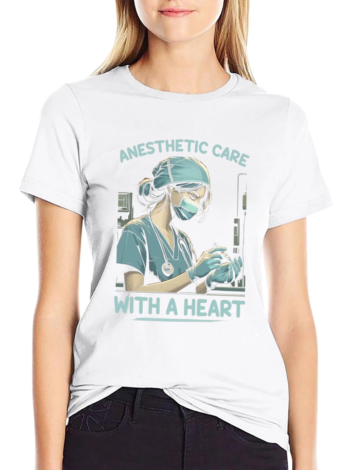 Anesthetic Care with a Heart T-Shirt
