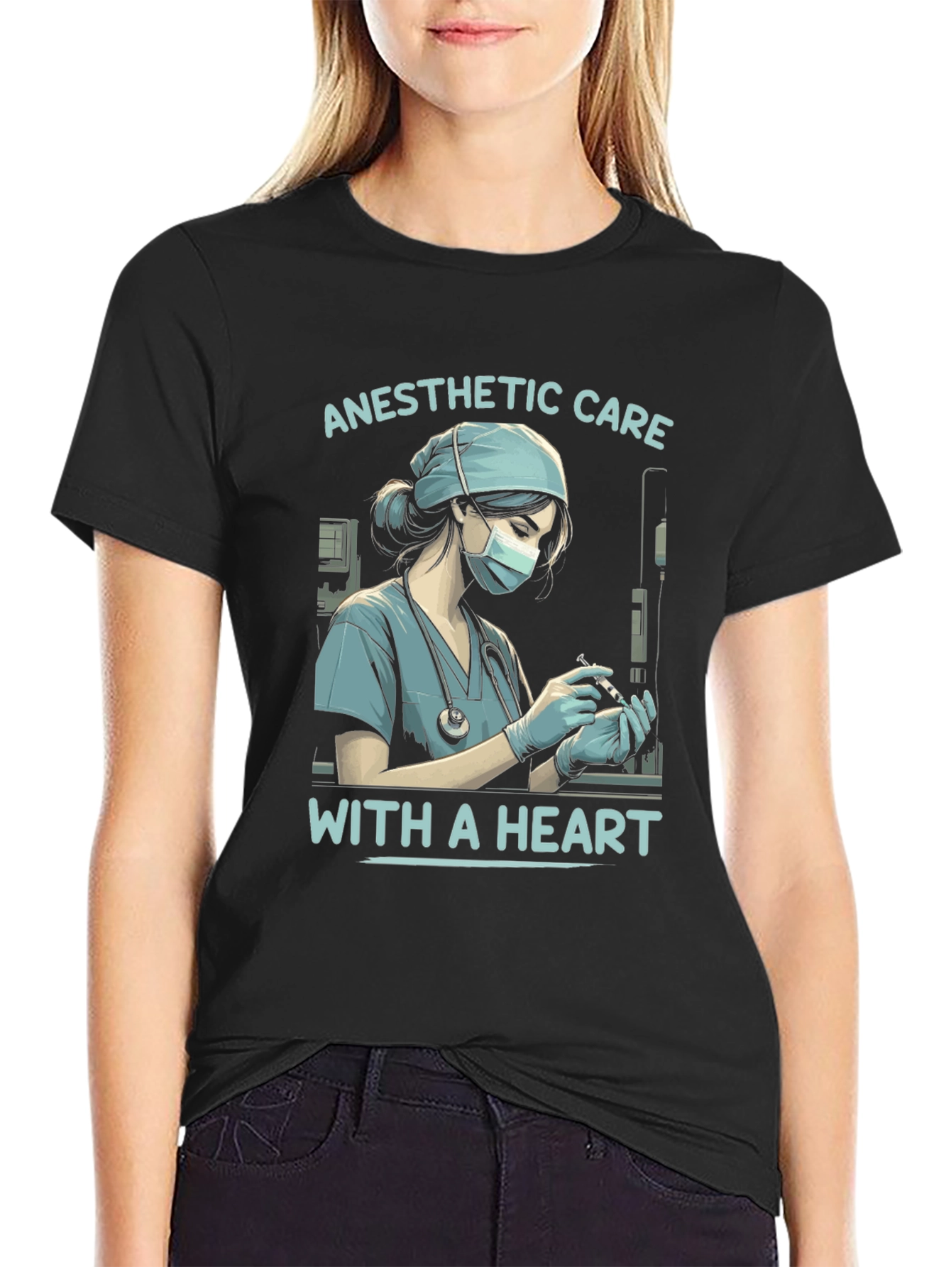 Anesthetic Care with a Heart T-Shirt