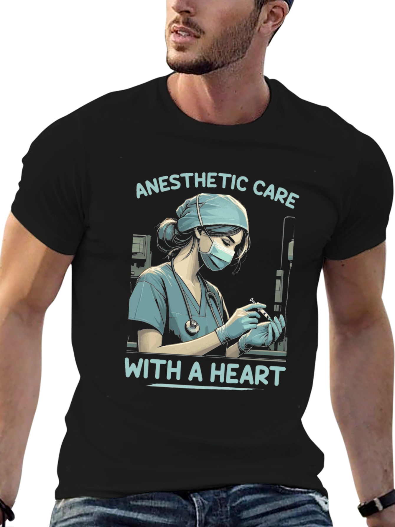 Anesthetic Care with a Heart T-Shirt