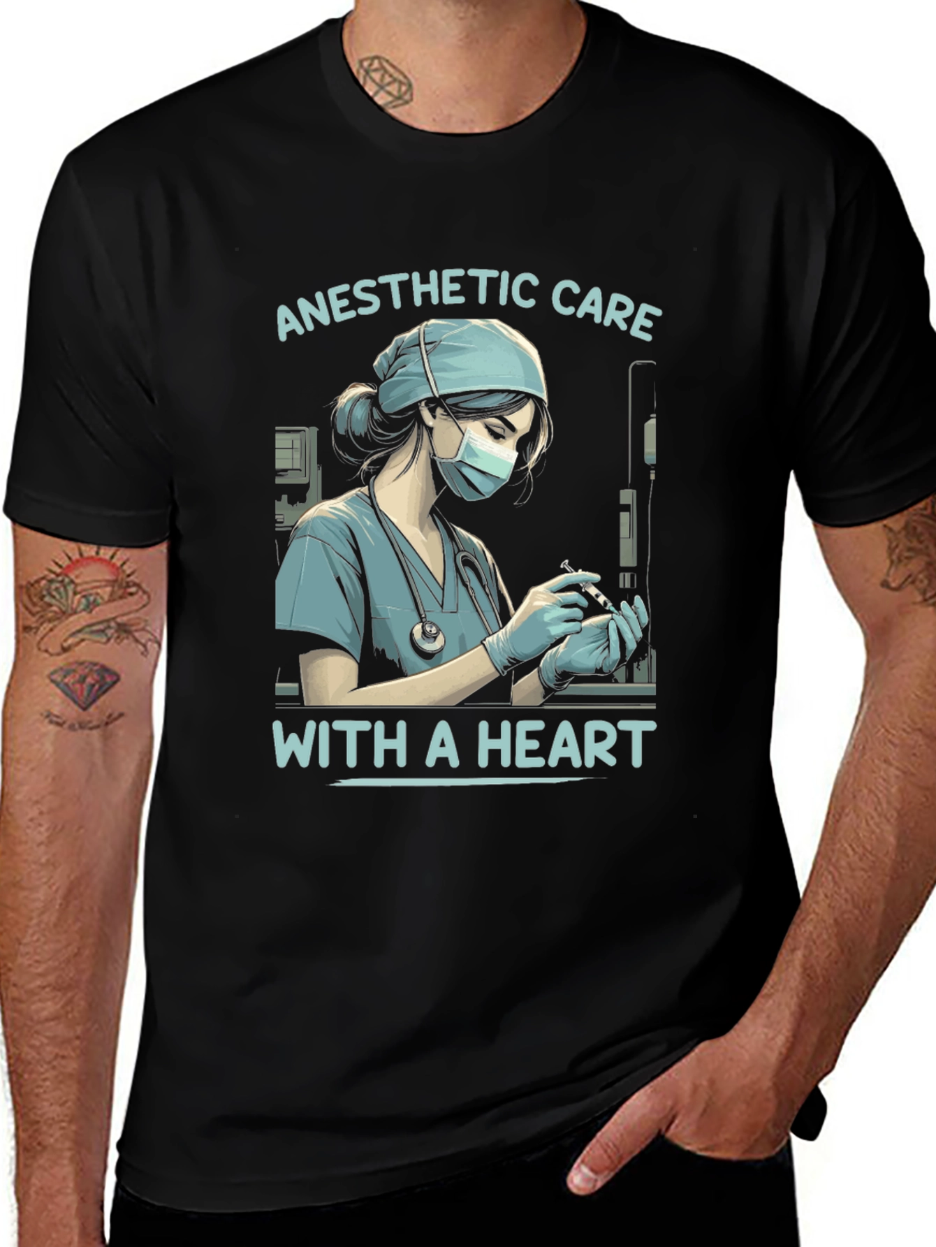 Anesthetic Care with a Heart T-Shirt