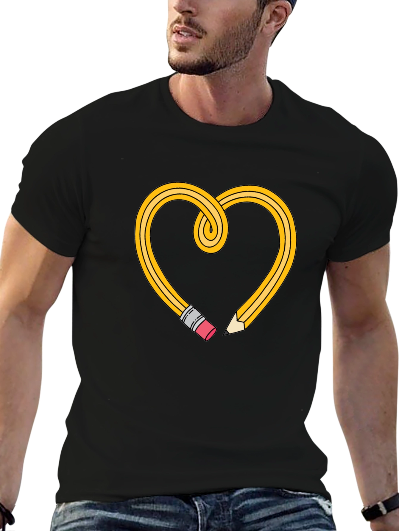 Pencil Heart Tee - Teacher Love Shirt