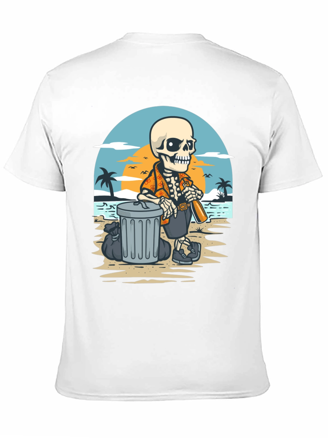 Beach Skeleton T-Shirt - Clean Up Crew