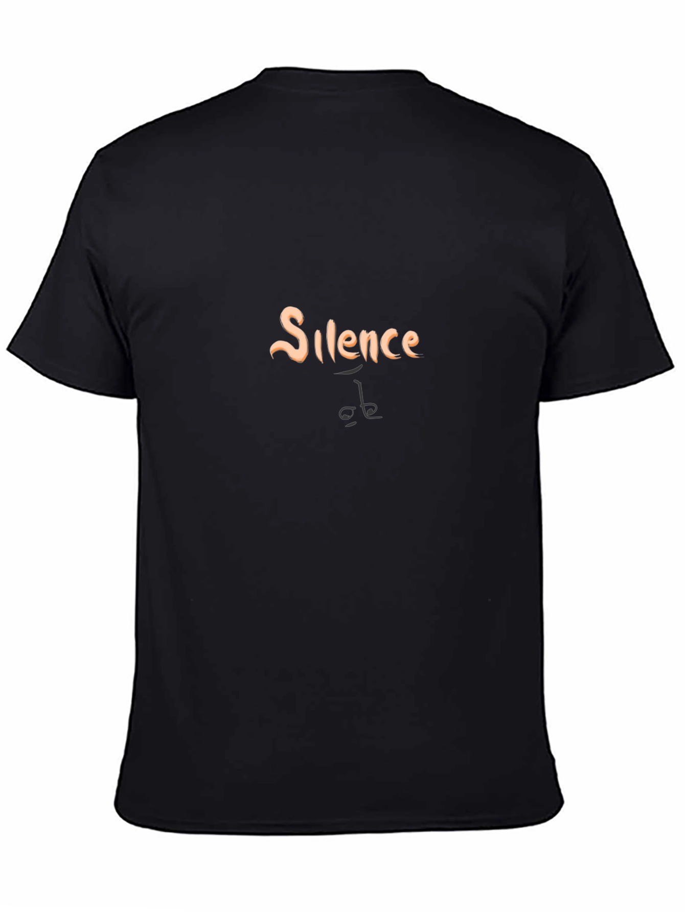 Silence Graphic Tee - Soft Cotton Blend