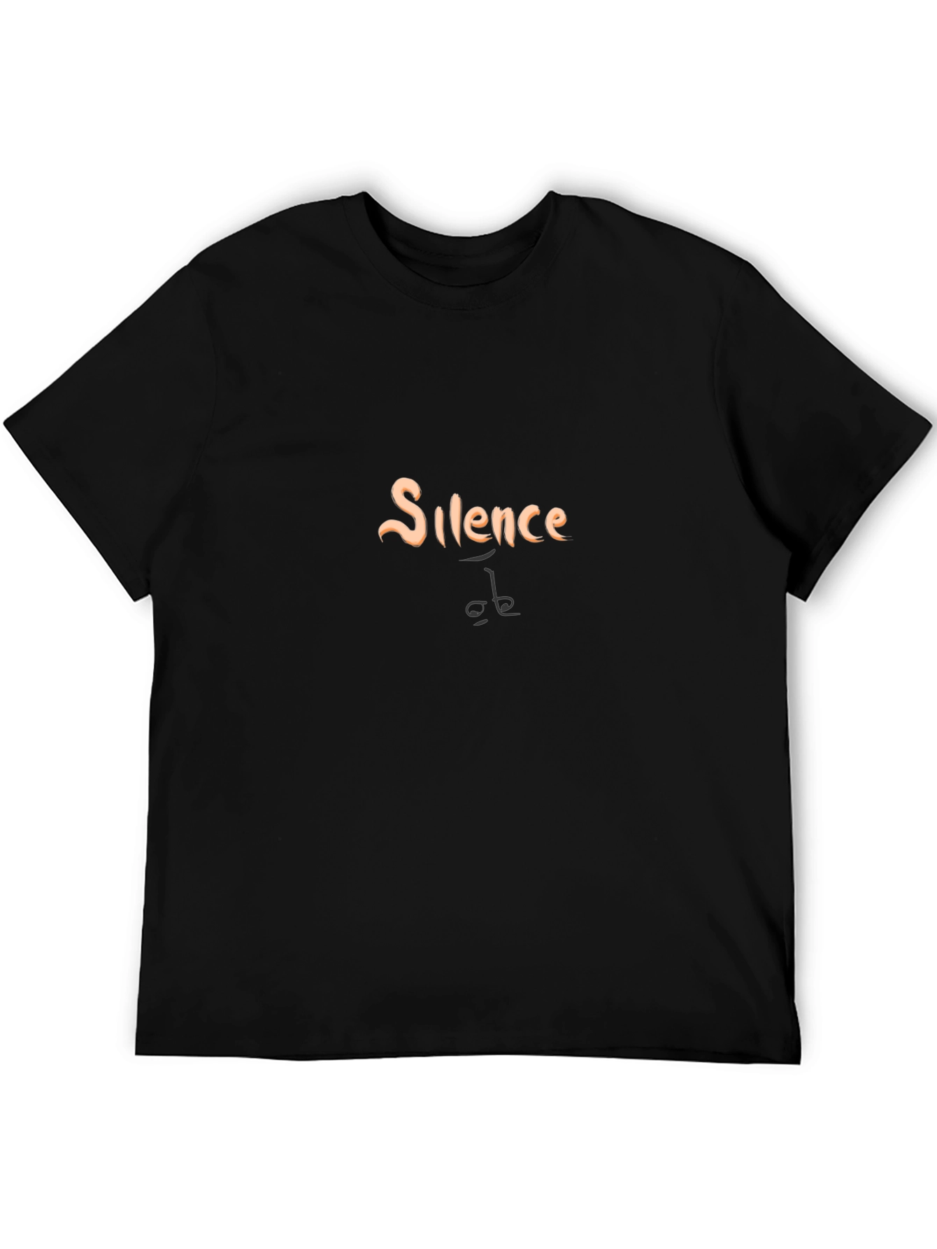 Silence Graphic Tee - Soft Cotton Blend