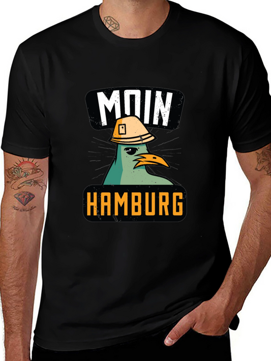 Moin Hamburg Construction Pigeon T-Shirt