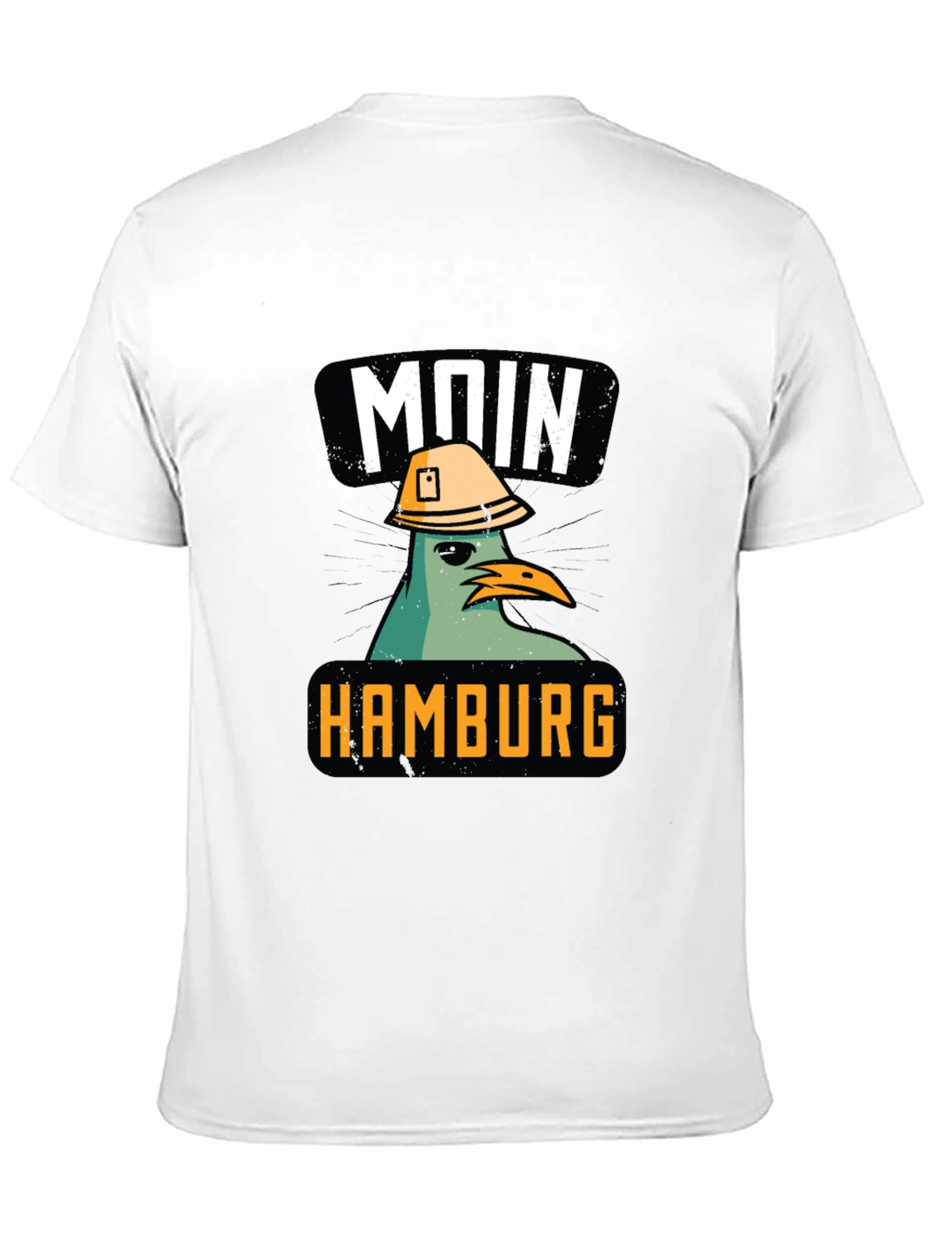 Moin Hamburg Construction Pigeon T-Shirt