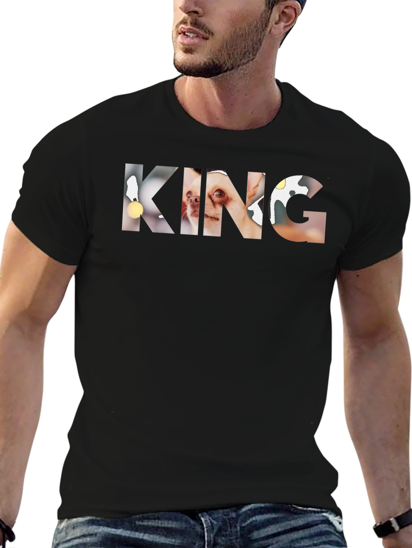 KING Dog Breed Print T-Shirt - Unique Graphic Tee