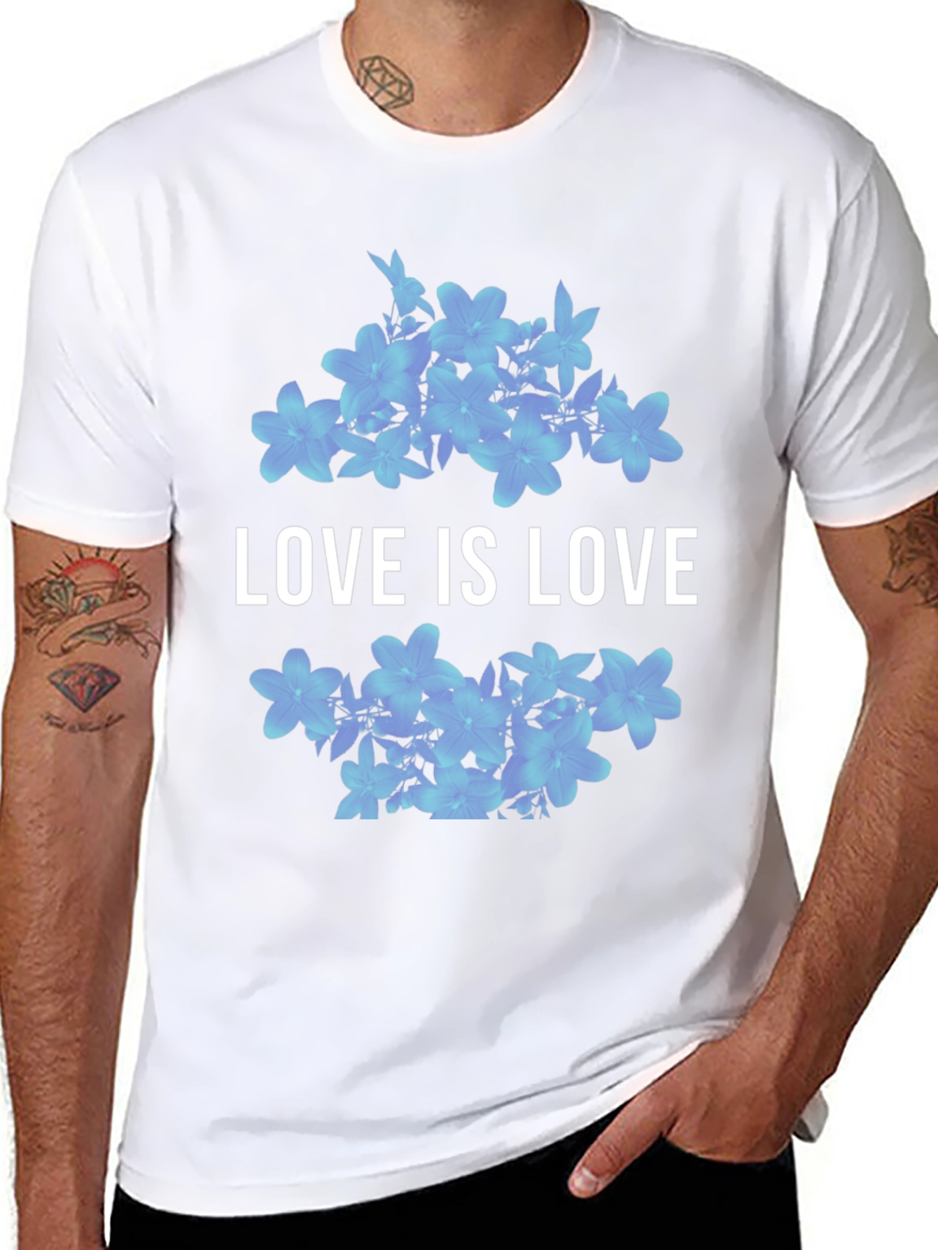 Love is Love Floral Graphic Tee