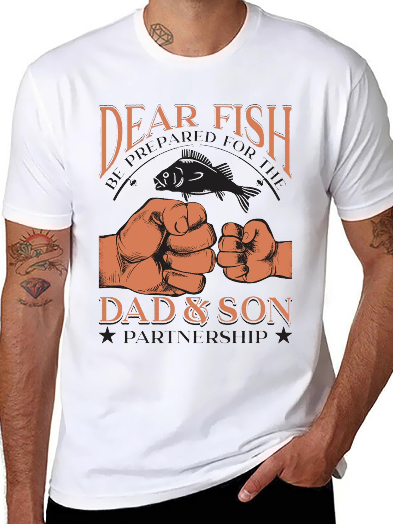 Dear Fish Dad & Son Partnership T-Shirt