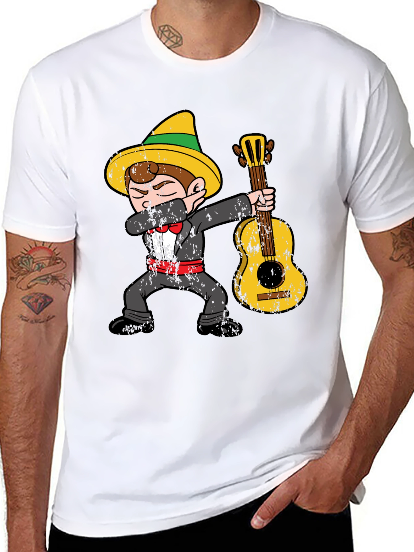 Dabbing Mariachi T-Shirt - Funny Cinco de Mayo Shirt
