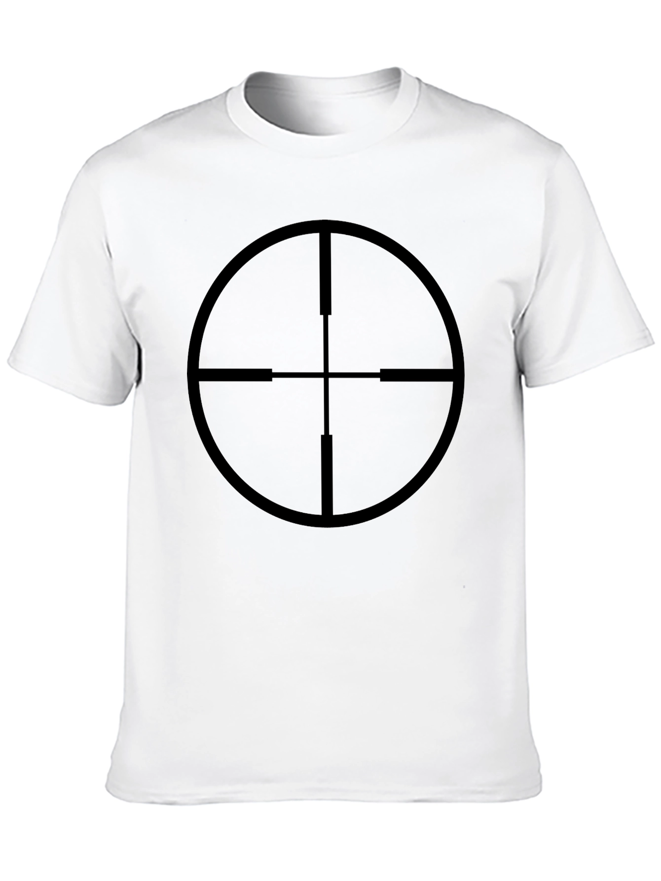 Sniper Scope Graphic Tee - Black Cotton
