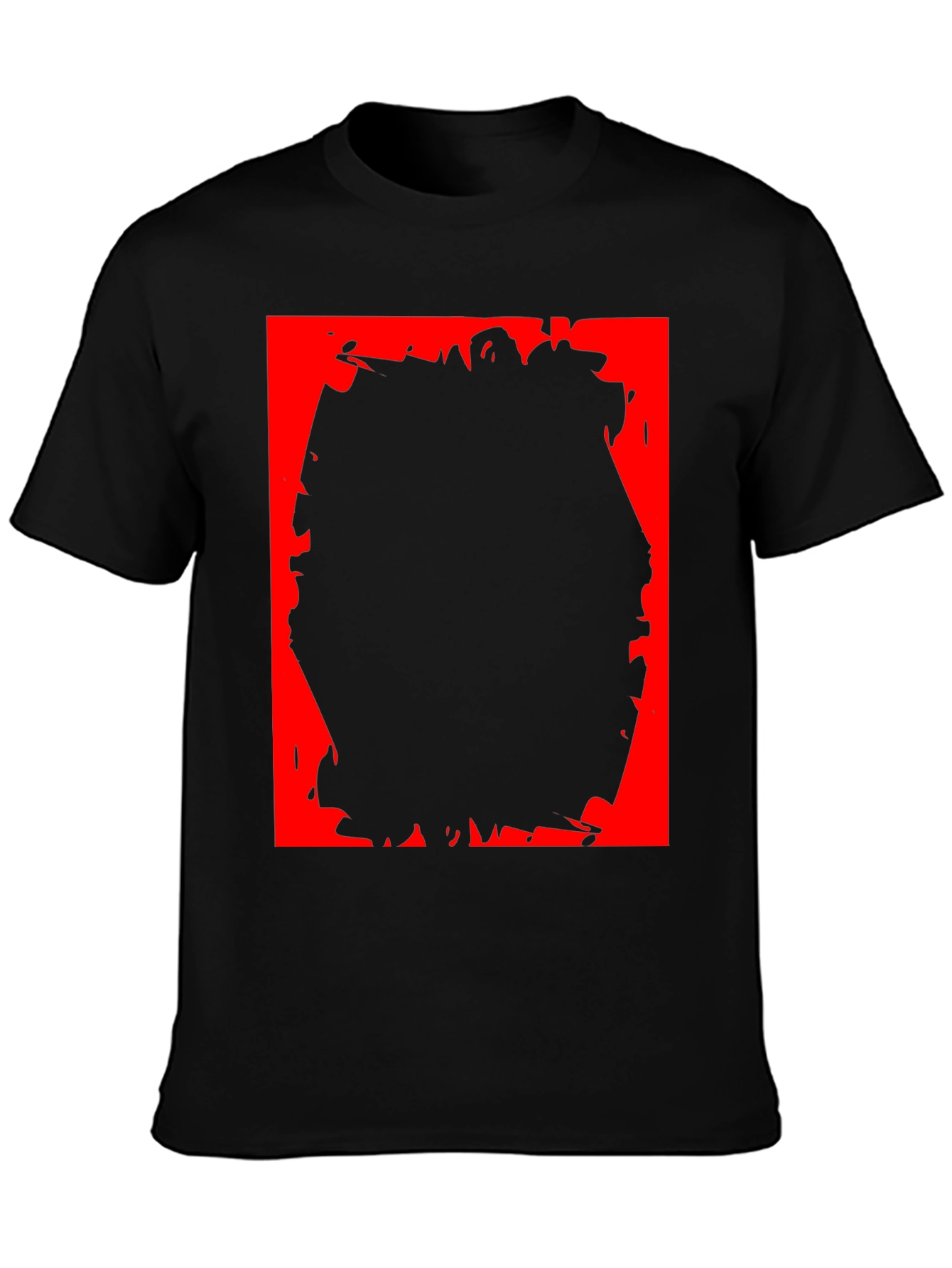 Edgy Black T-Shirt with Bold Graphic Design