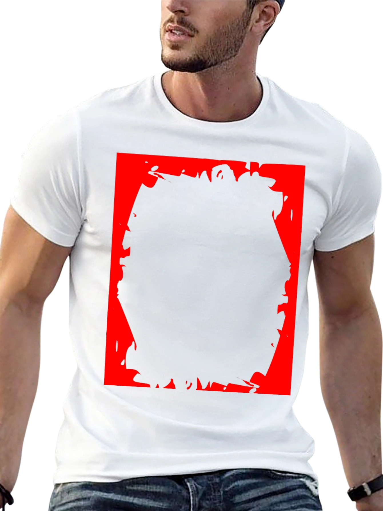 Edgy Black T-Shirt with Bold Graphic Design