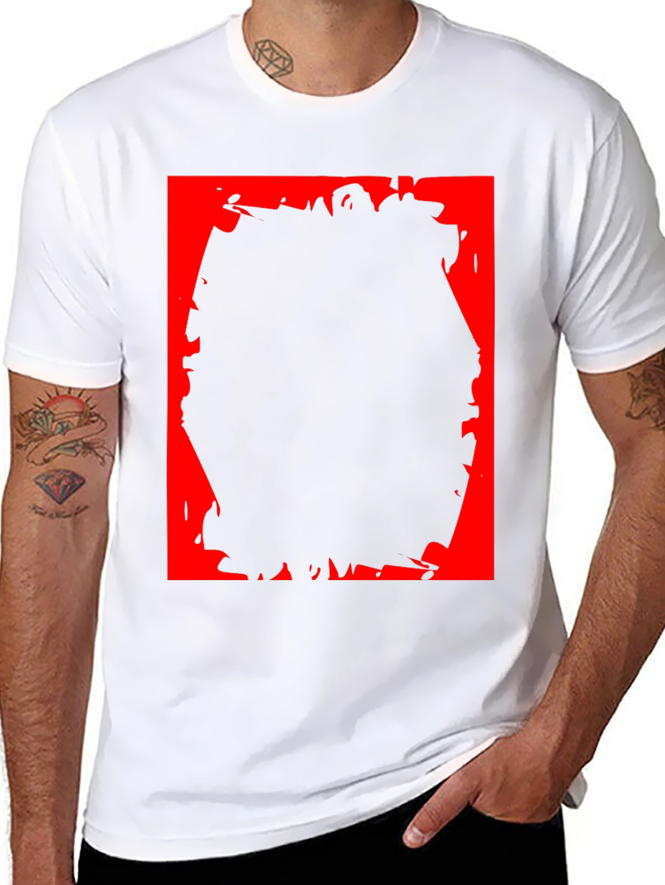 Edgy Black T-Shirt with Bold Graphic Design