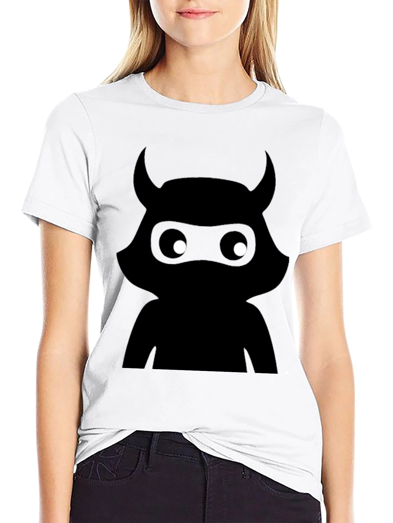 Ninja Devil Graphic Tee - Black Cotton T-Shirt