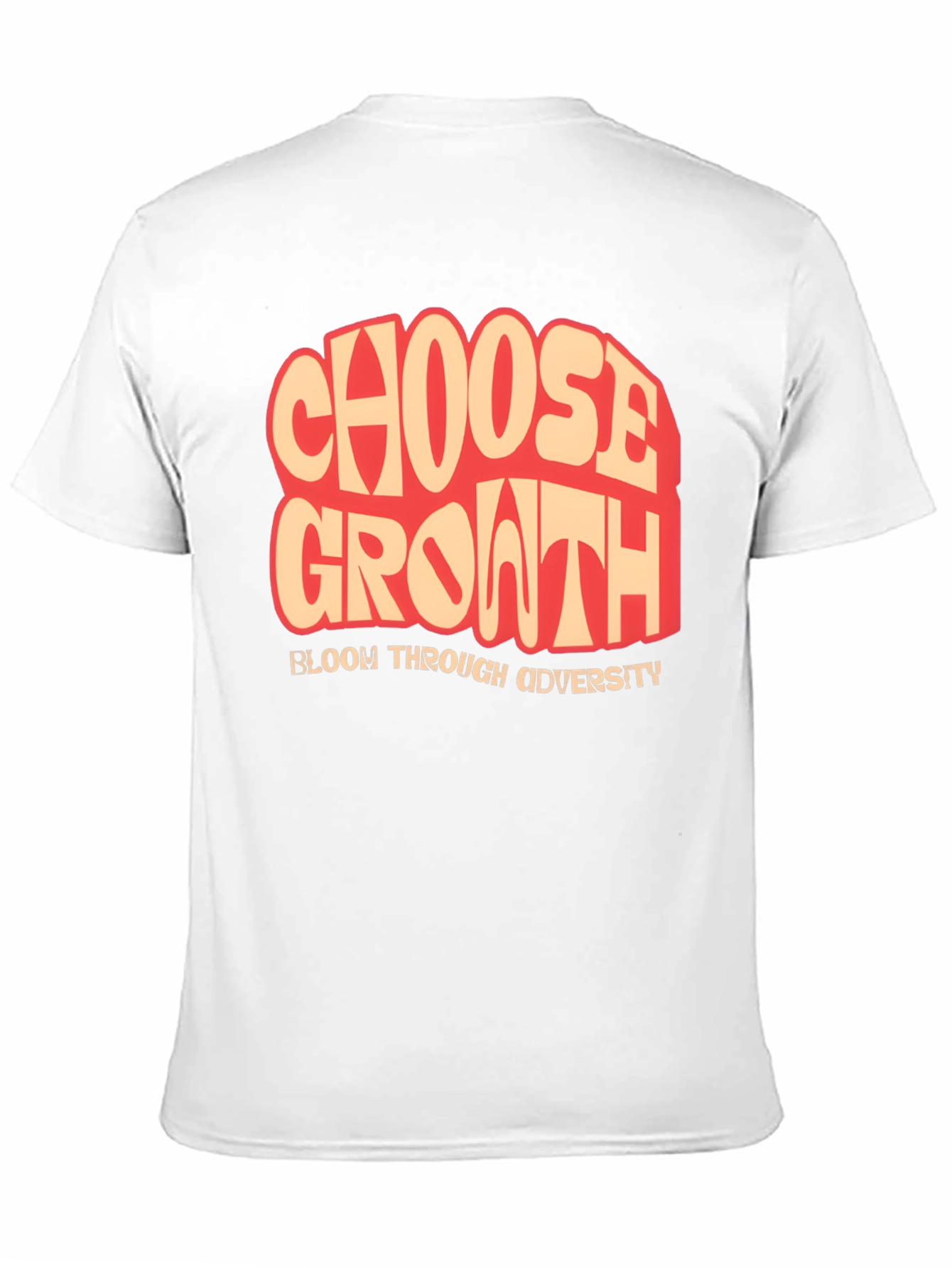 Choose Growth T-Shirt: Bloom Through Adversity Black