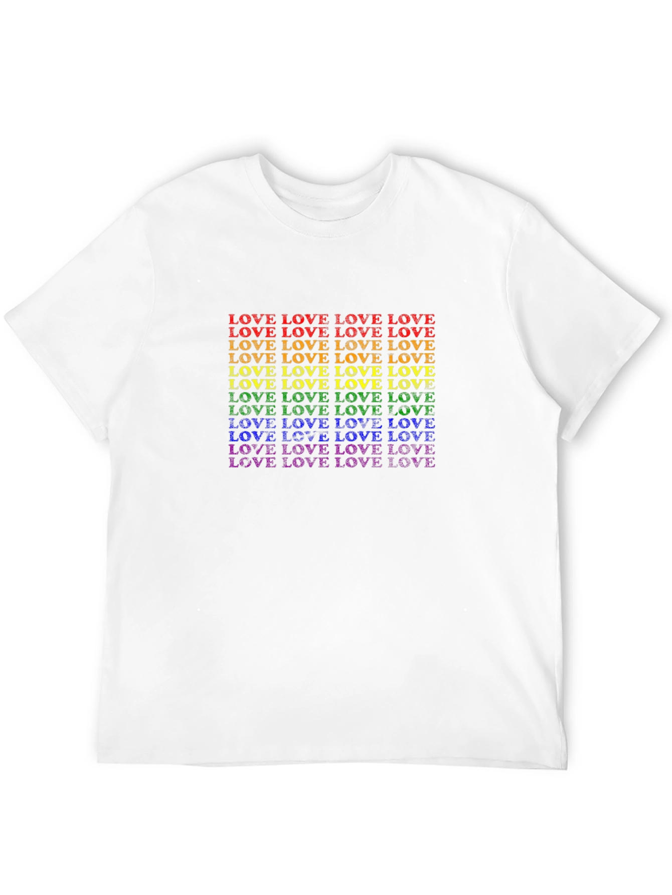 Pride LOVE T-Shirt - Rainbow Graphic Tee