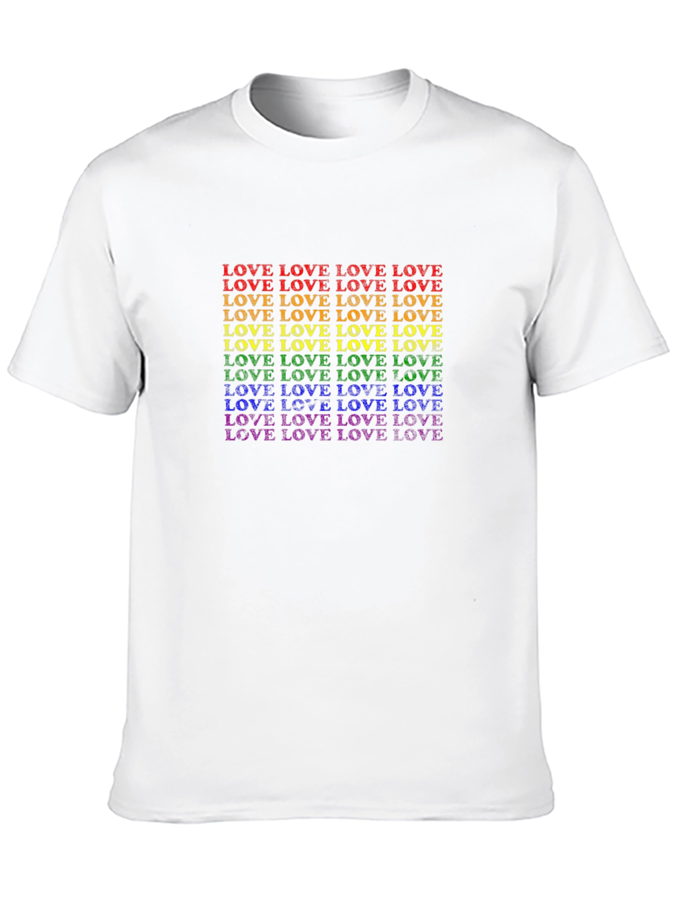 Pride LOVE T-Shirt - Rainbow Graphic Tee