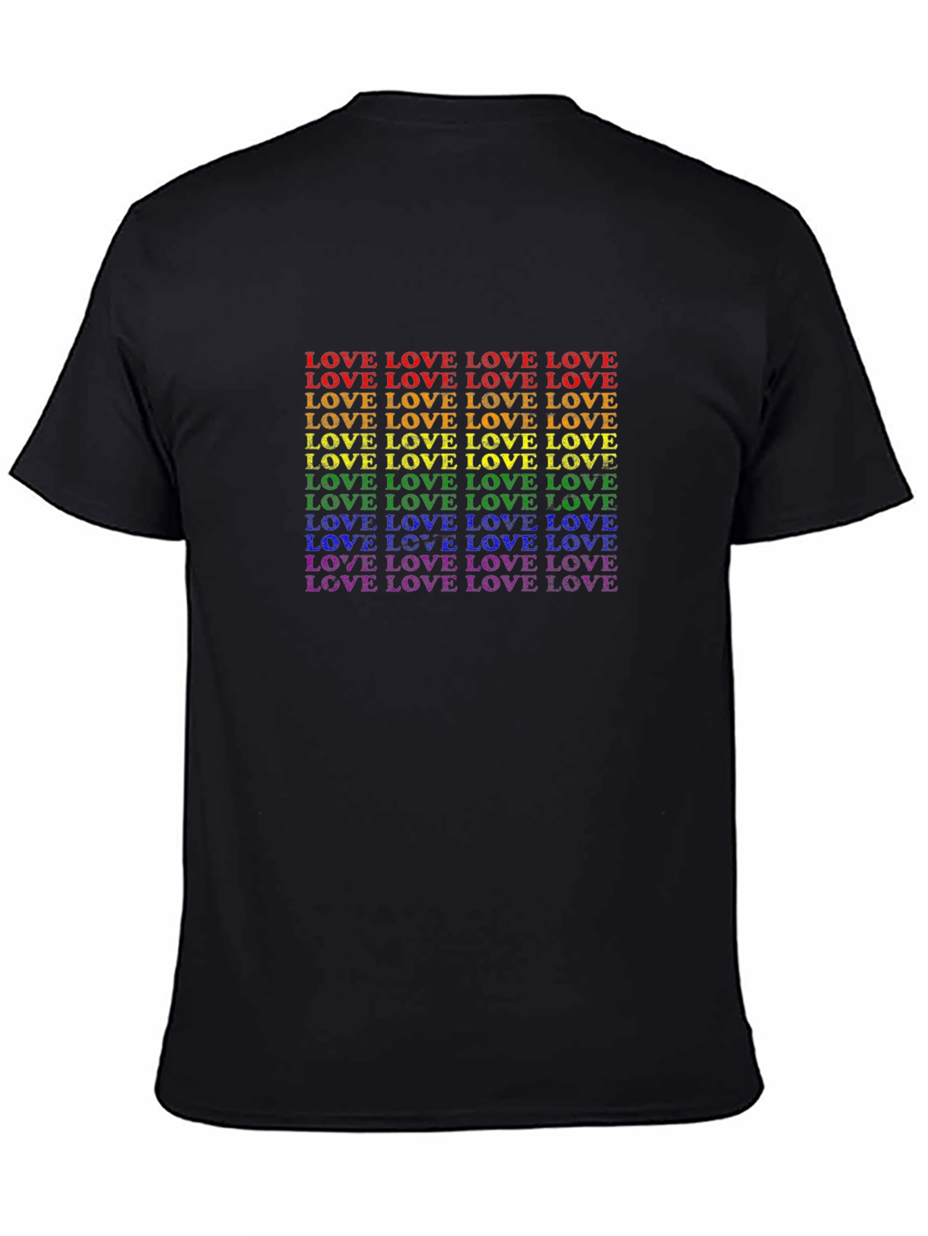 Pride LOVE T-Shirt - Rainbow Graphic Tee