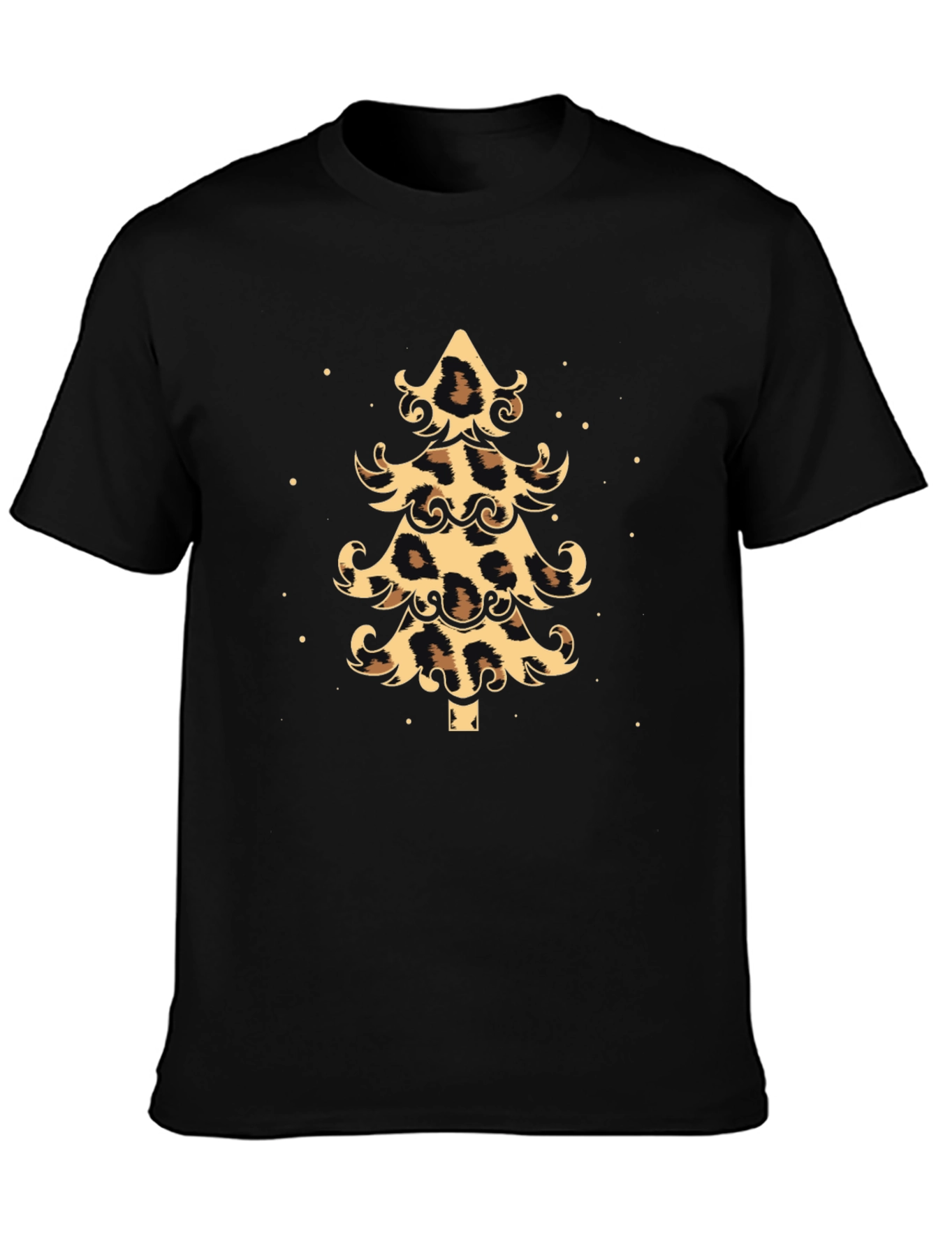Leopard Print Christmas Tree Graphic Tee