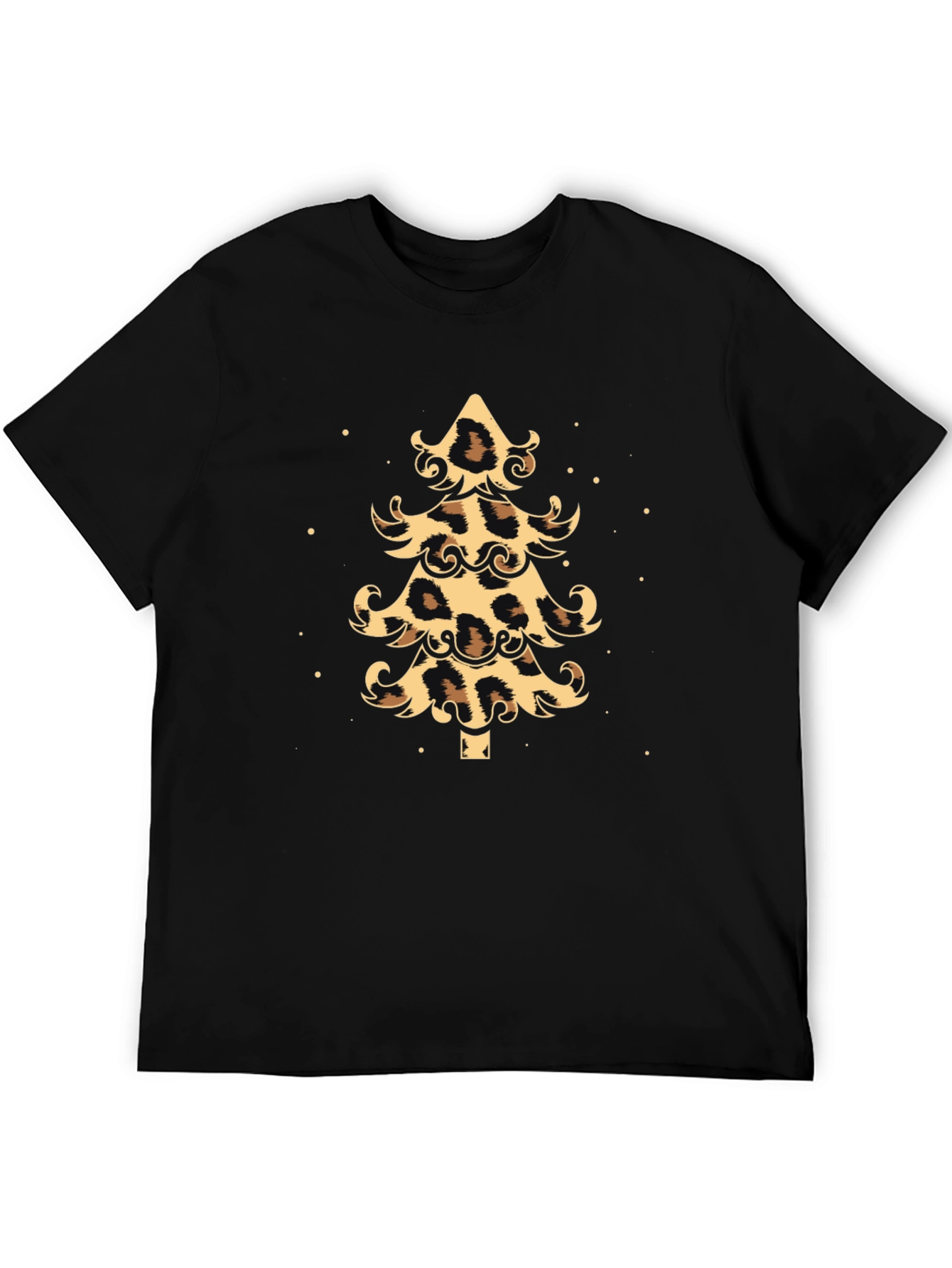 Leopard Print Christmas Tree Graphic Tee