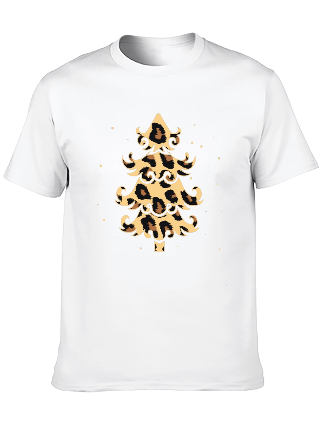 Leopard Print Christmas Tree Graphic Tee