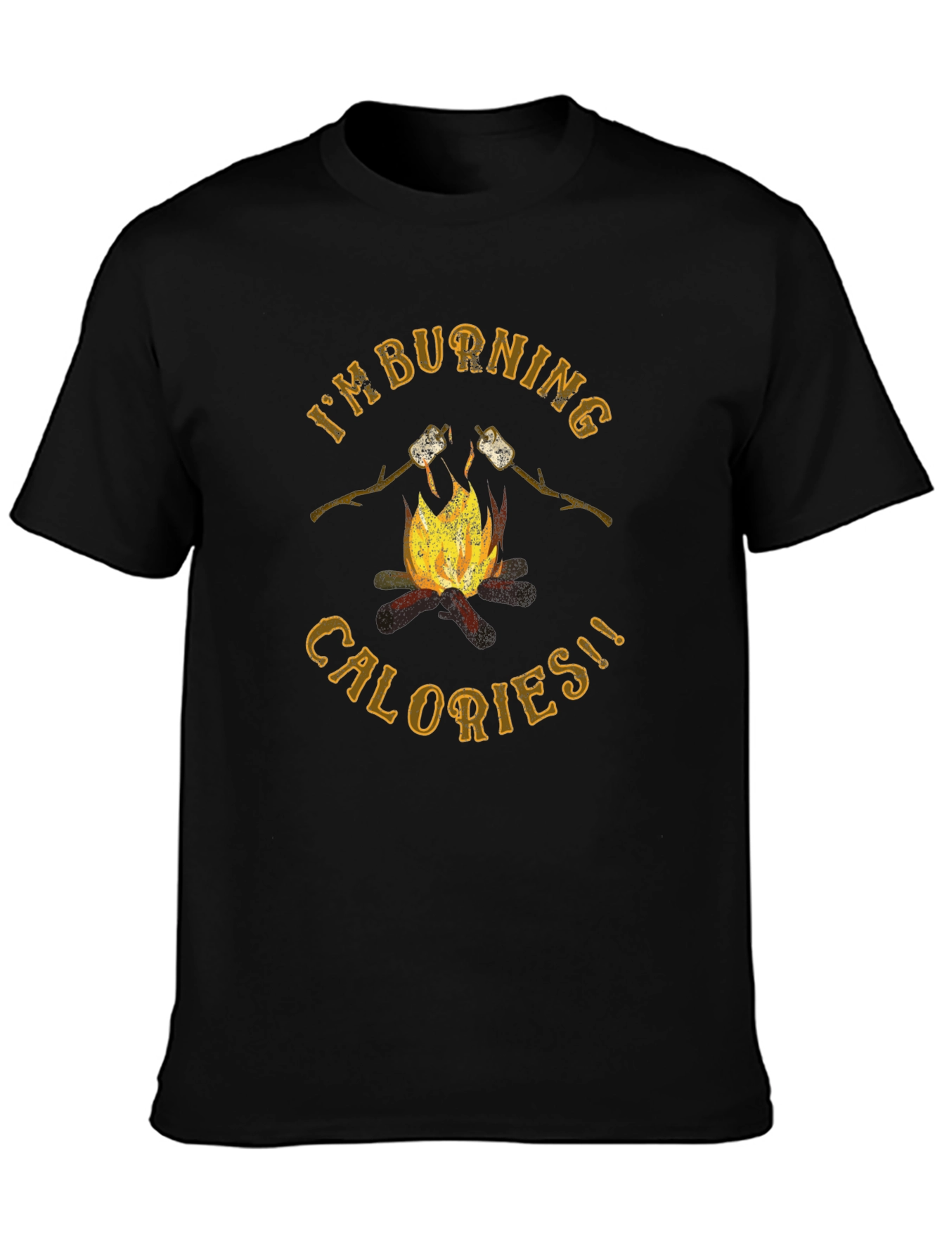 Burning Calories Marshmallow Campfire Graphic Tee
