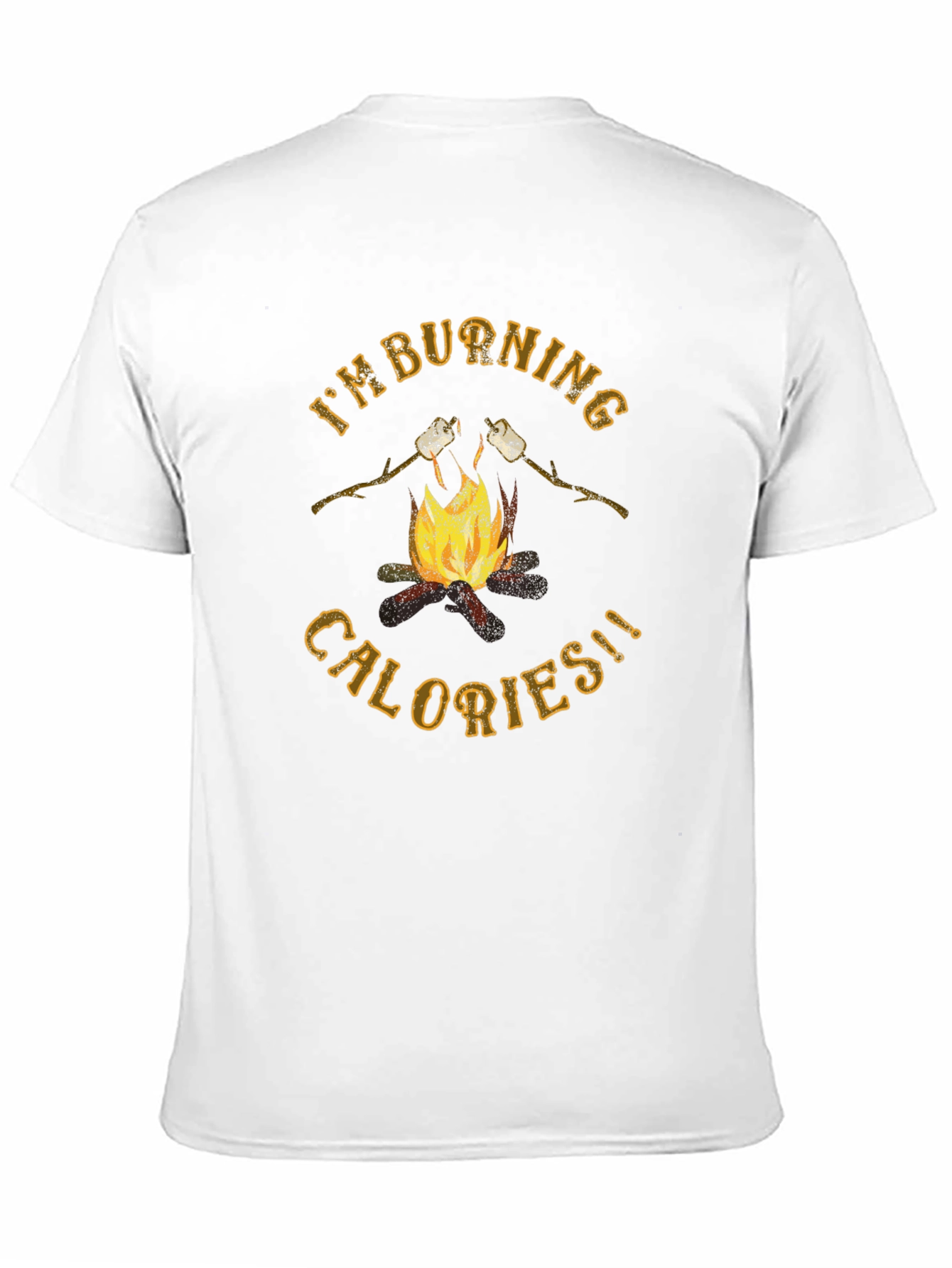Burning Calories Marshmallow Campfire Graphic Tee