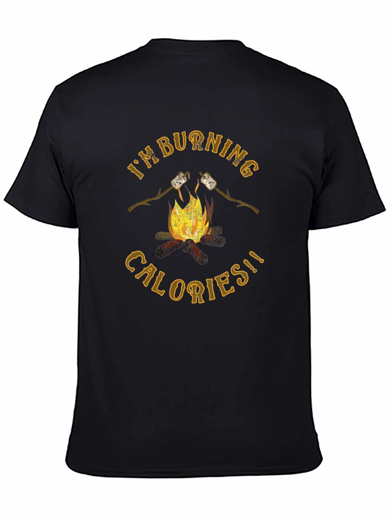 Burning Calories Marshmallow Campfire Graphic Tee