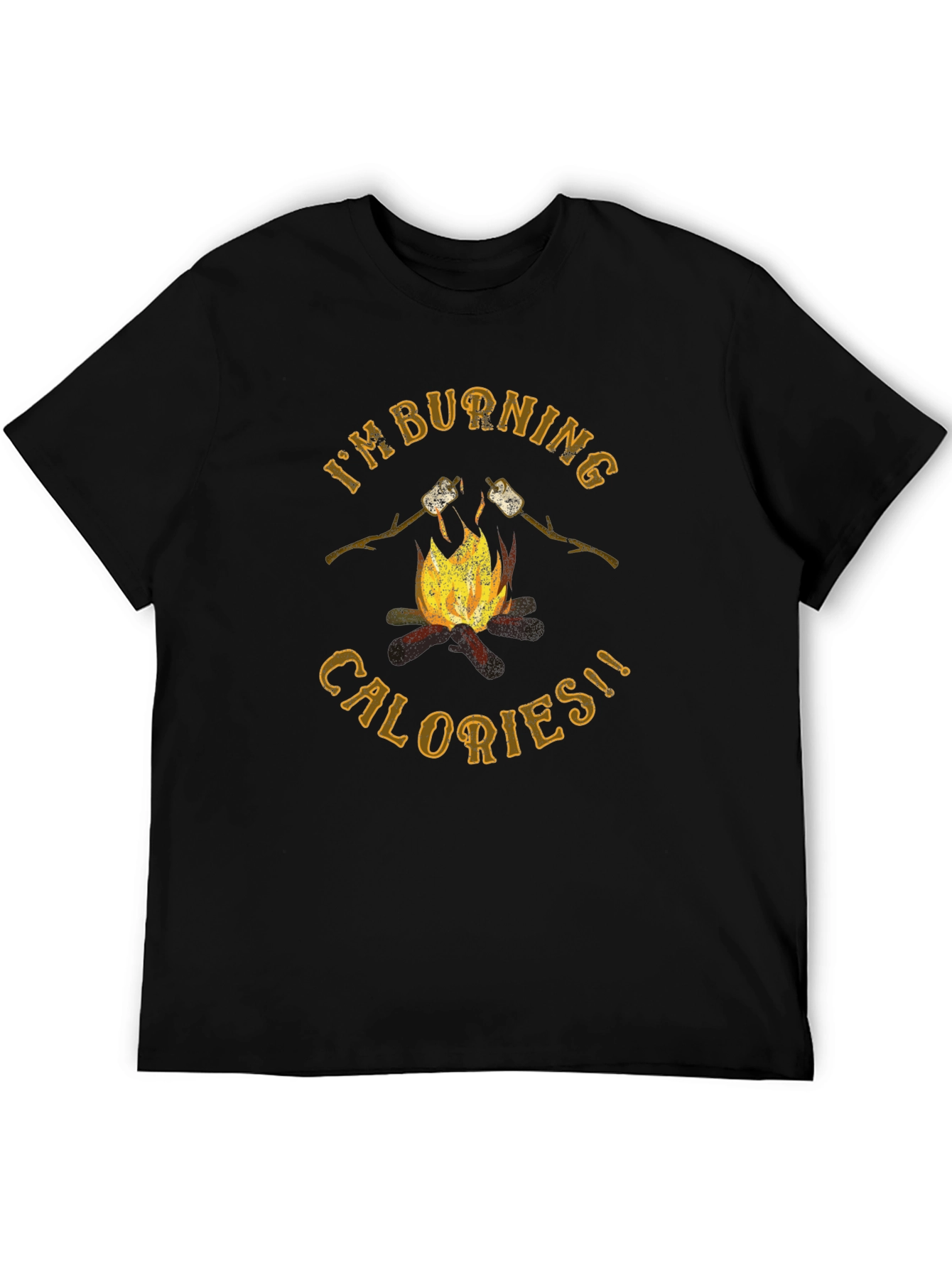 Burning Calories Marshmallow Campfire Graphic Tee