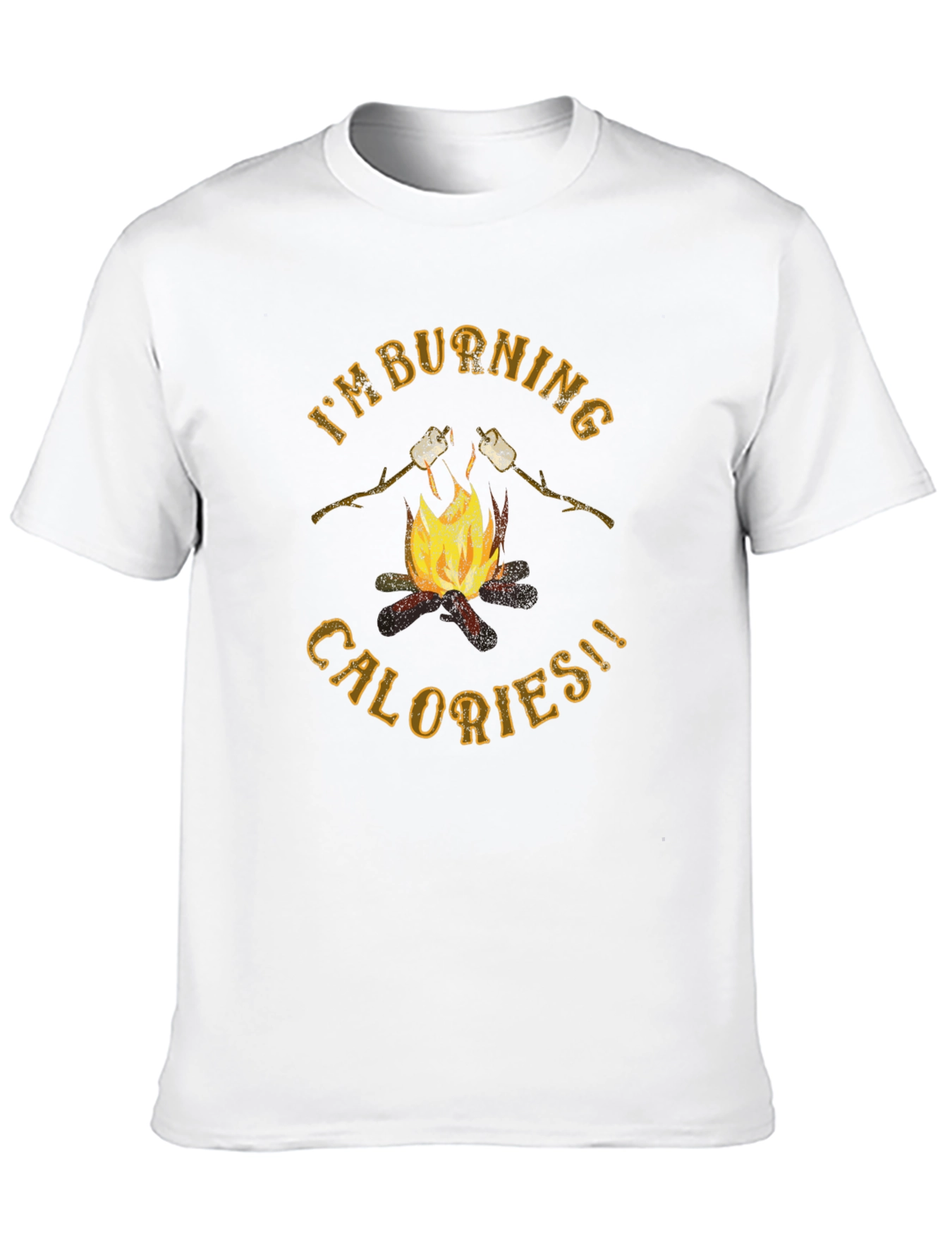 Burning Calories Marshmallow Campfire Graphic Tee