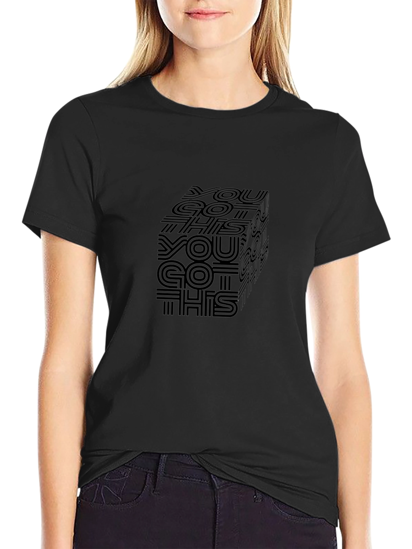 Motivational Cube Graphic Tee - You Got This!