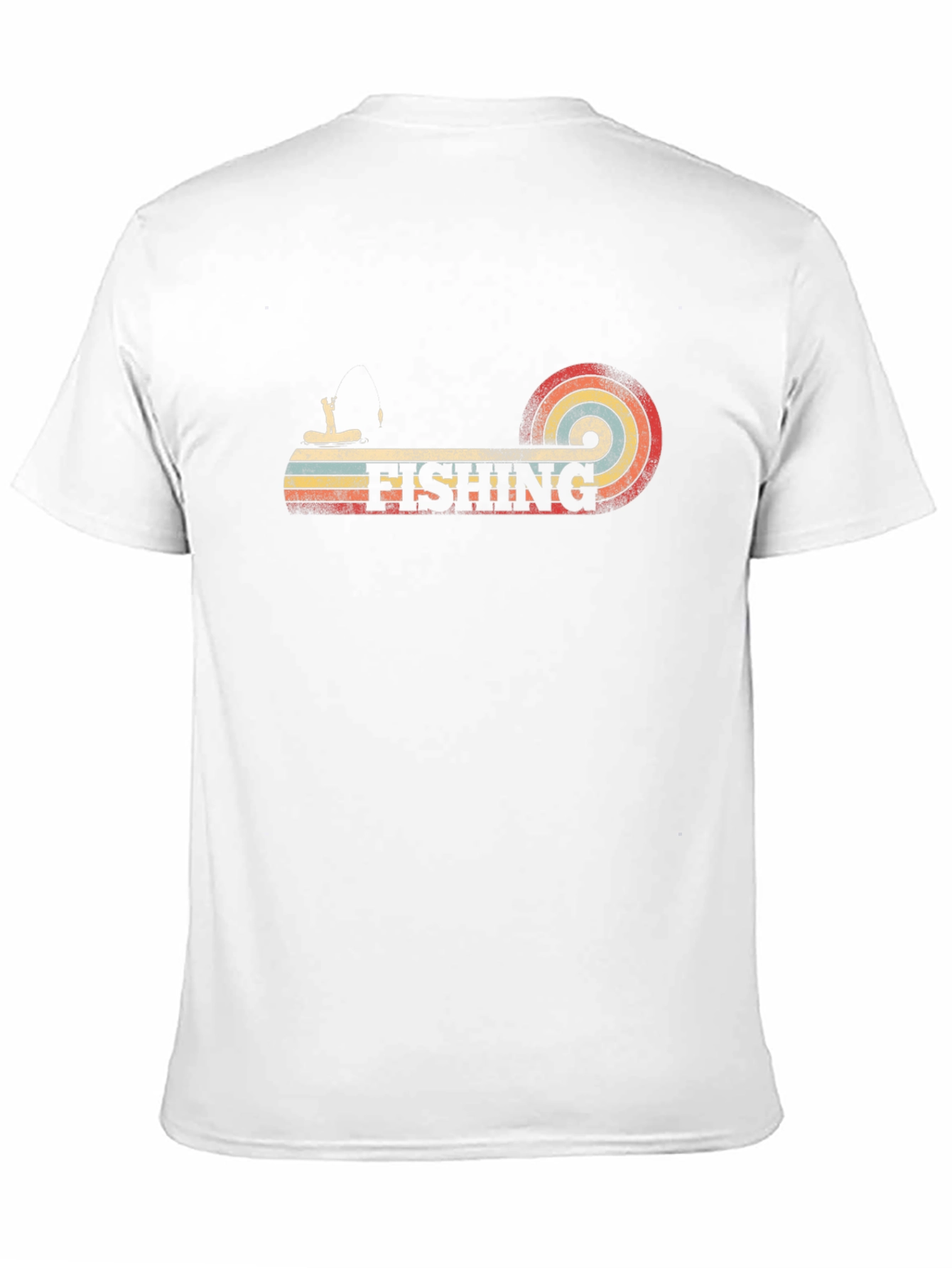 Retro Fishing Graphic T-Shirt - Black