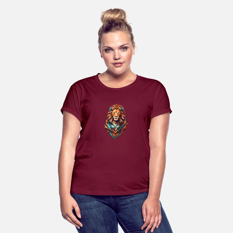 Geometric Lion Apparel: Competitive Spirit