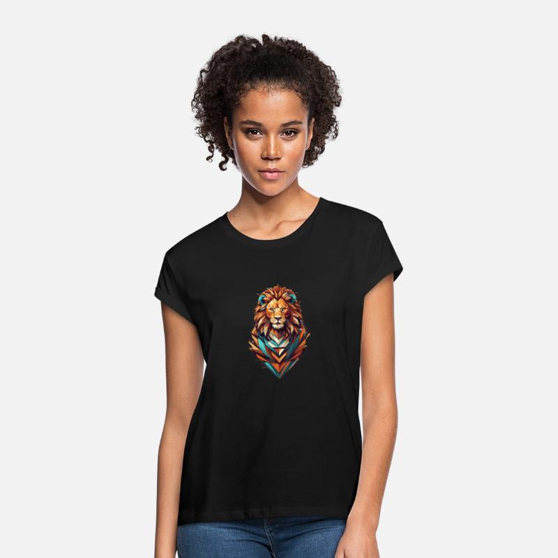 Geometric Lion Apparel: Competitive Spirit