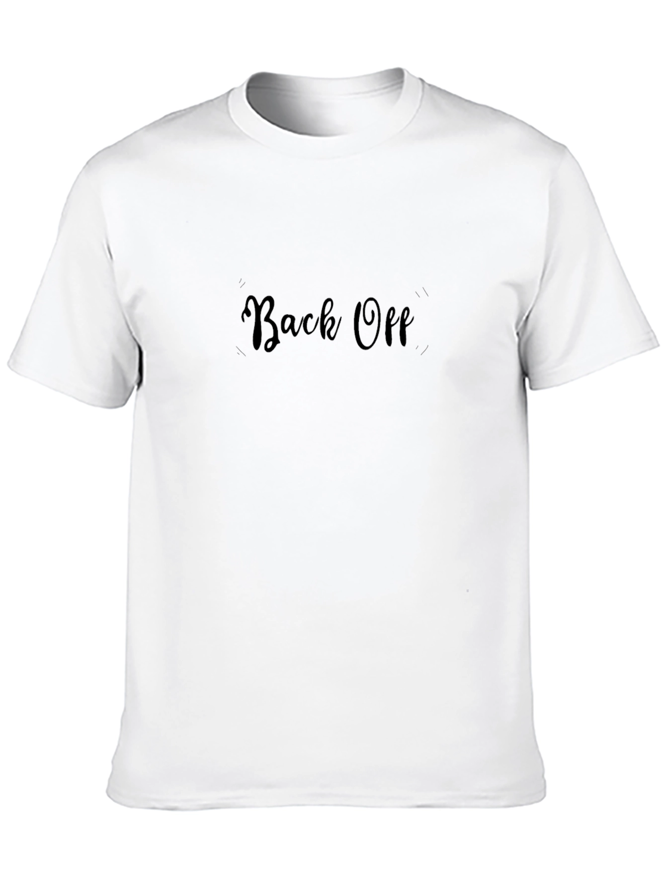 Back Off Black Graphic Tee - Bold Statement Style